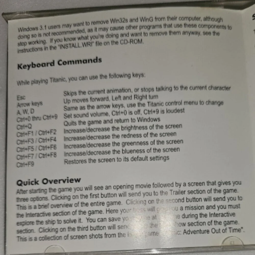 Titanic: The Lost Mission (Microsoft Windows, 1998)